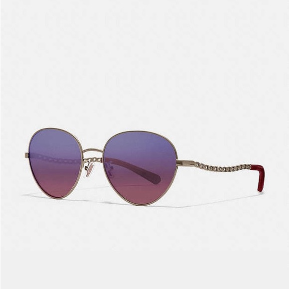 COACH Signature Chain Women’s Sunglasses NWT!! - Picture 1 of 6